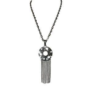 Sarah Coventry Vintage 1972 Spanish Medallion Pendant with Fringe Necklace 22” L